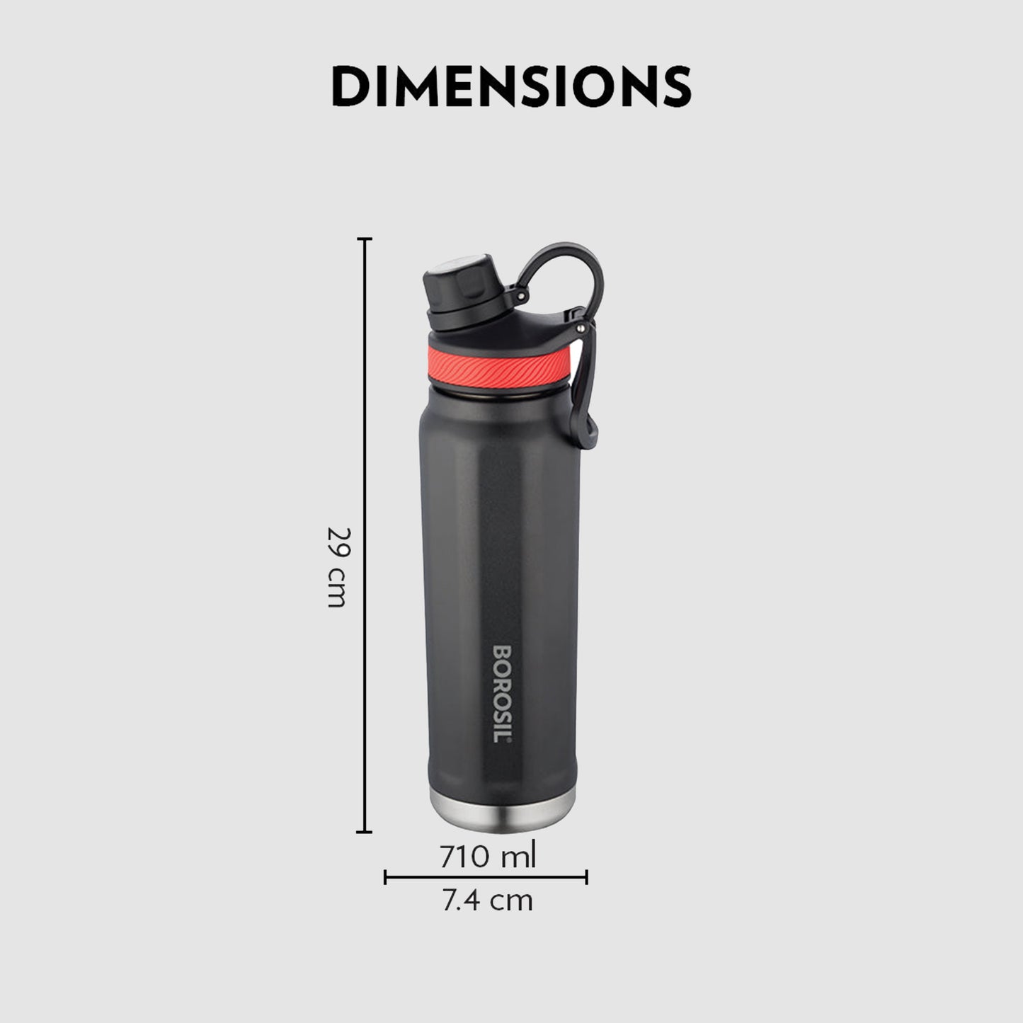 Borosil SportSip Black- BO