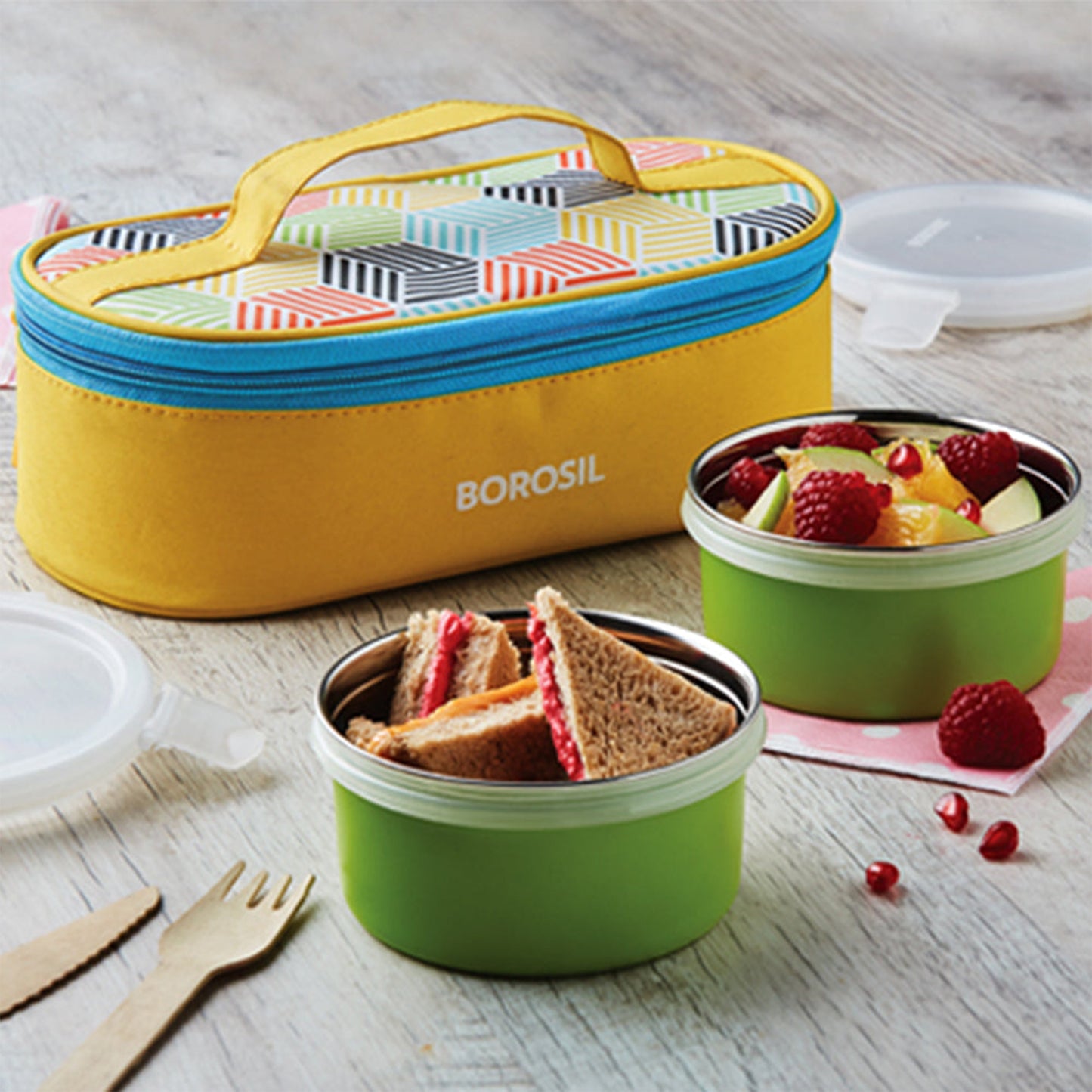 Borosil Sunshine Yellow Lunchbox- BO