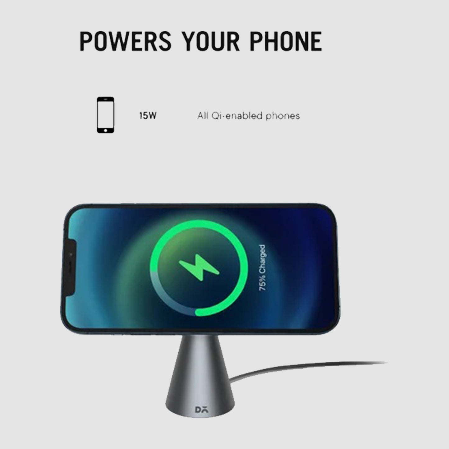 DailyObjects- Conoid Universal Magnetic Wireless Charging Stand (15W)- BO