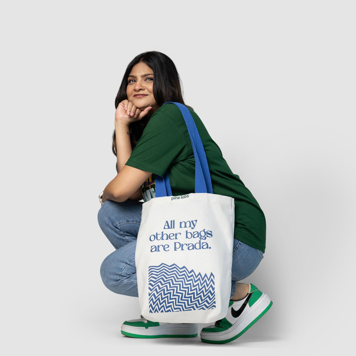 Other bags are Prada Tote