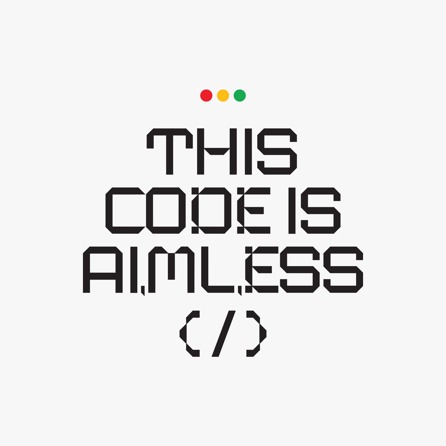 The aimless code T-shirt- BO