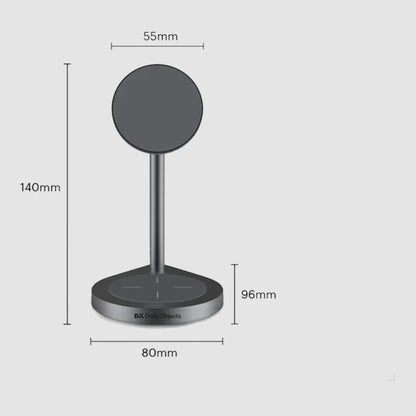 DailyObjects SURGE™ 2-In-1 Universal Magnetic Wireless Charging Station (18W)- BO