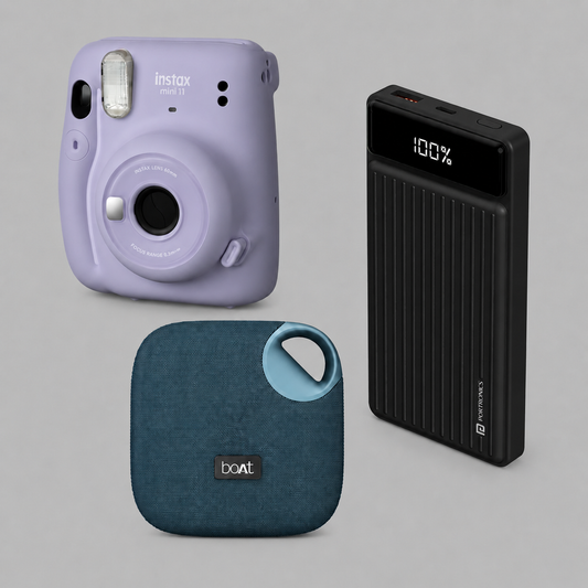 Boat Speaker + Instax Camera + Power Bank