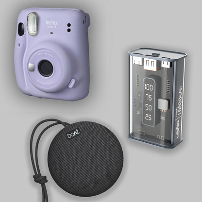 Boat Speaker + Instax Camera + Power Bank