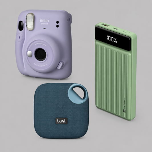 Boat Speaker + Instax Camera + Power Bank