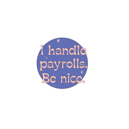 Payroll warning T-shirt- BO